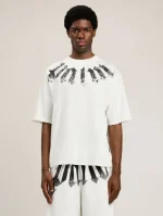 Palm Angels Big Neck Logo Loose T-Shirt