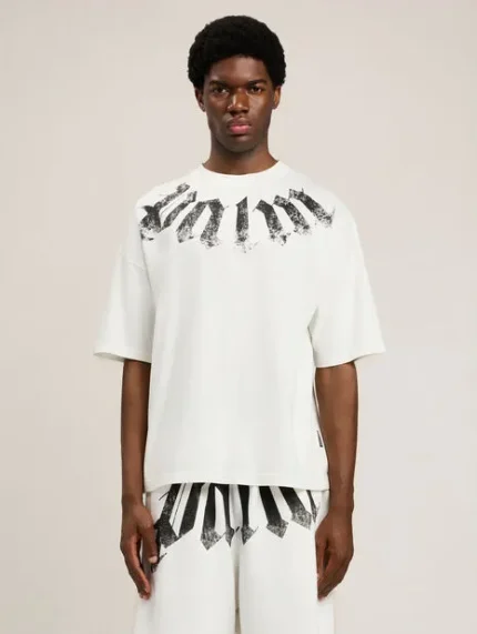 Palm Angels Big Neck Logo Loose T-Shirt