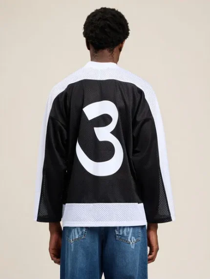 Palm Angels Thai Logo Mesh Loose Long-Sleeved T-Shirt