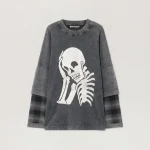 Palm Angels Skull Double Long-Sleeved Shirt