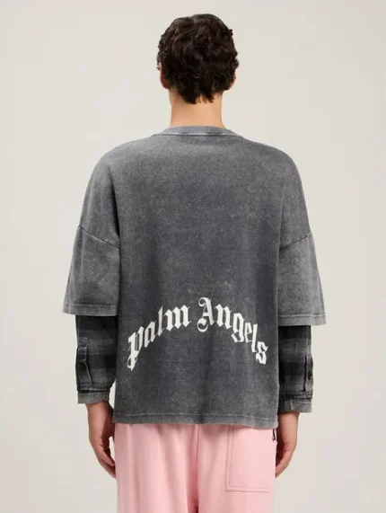 Palm Angels Skull Double Long-Sleeved Shirt