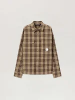Palm Angels Tree Logo Check Loose Overshirt