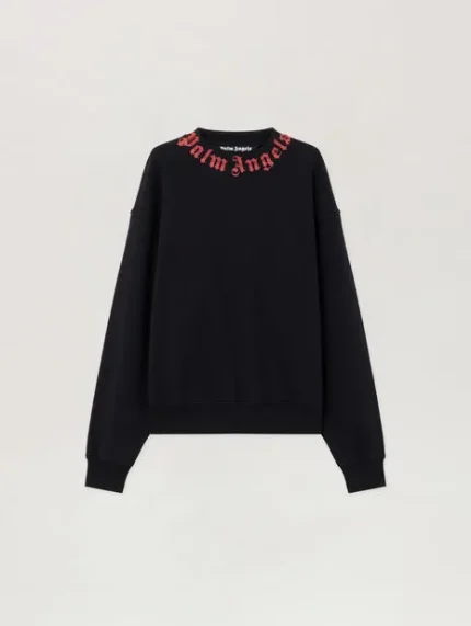 Palm Angels Neck Logo Sweatshirt