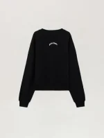 Palm Angels Back Curved Logo Loose Sweatshirt