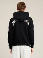 Palm Angels Back Curved Logo Track Hoodie