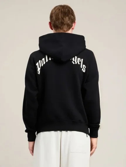 Palm Angels Back Curved Logo Track Hoodie