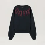 Palm Angels Big Neck Logo Loose Sweatshirt