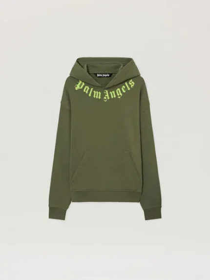 Palm Angels Neck Logo Hoodie