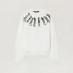Palm Angels Big Neck Logo Loose Sweatshirt