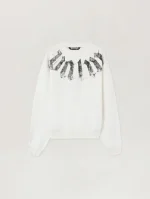 Palm Angels Big Neck Logo Loose Sweatshirt