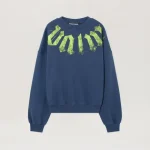 Palm Angels Big Neck Logo Loose Sweatshirt