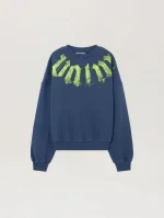 Palm Angels Big Neck Logo Loose Sweatshirt