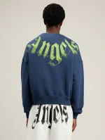 Palm Angels Big Neck Logo Loose Sweatshirt