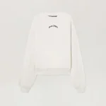 Palm Angels Back Curved Logo Loose Sweatshirt