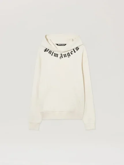 Palm Angels Neck Logo Hoodie