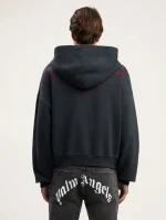 Palm Angels Big Neck Logo Zip Hoodie