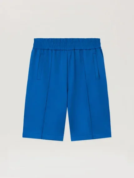 Palm Angels Back Curved Logo Track Shorts