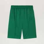 Palm Angels Back Curved Logo Track Shorts