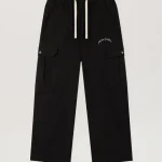 Palm Angels Curved Logo Loose Cargo Pants