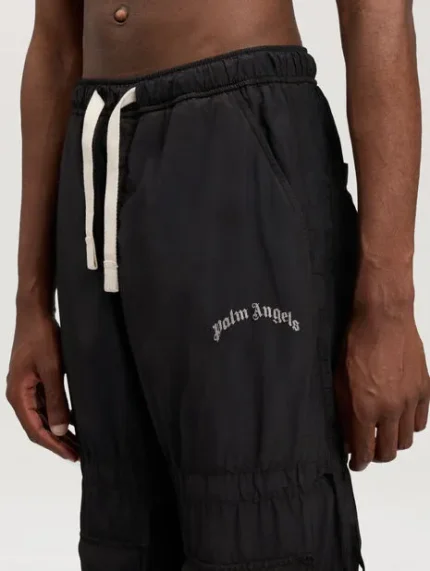 Palm Angels Curved Logo Draws Cargo Pants