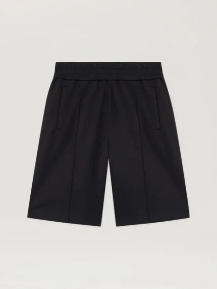 Palm Angels Back Curved Logo Track Shorts