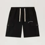 Palm Angels Curved Logo Loose Cargo Shorts