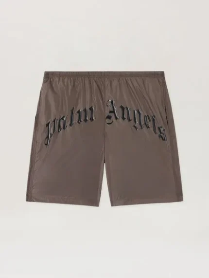 Palm Angels Curved Logo Swimshorts