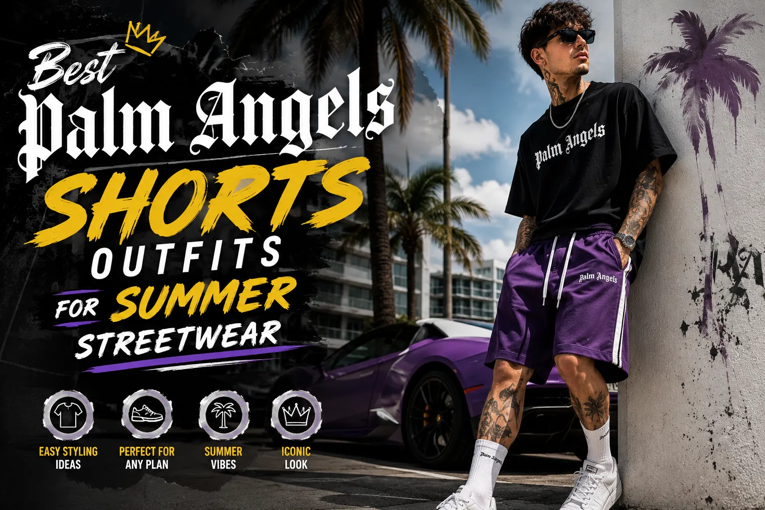 Best Palm Angels Shorts Outfits for Summer Streetwear