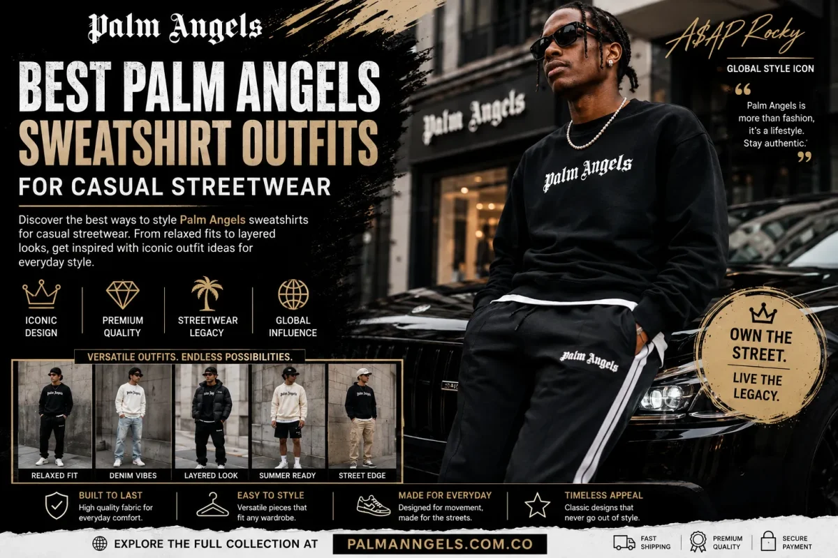 Best Palm Angels Sweatshirt Outfits for Casual Streetwear