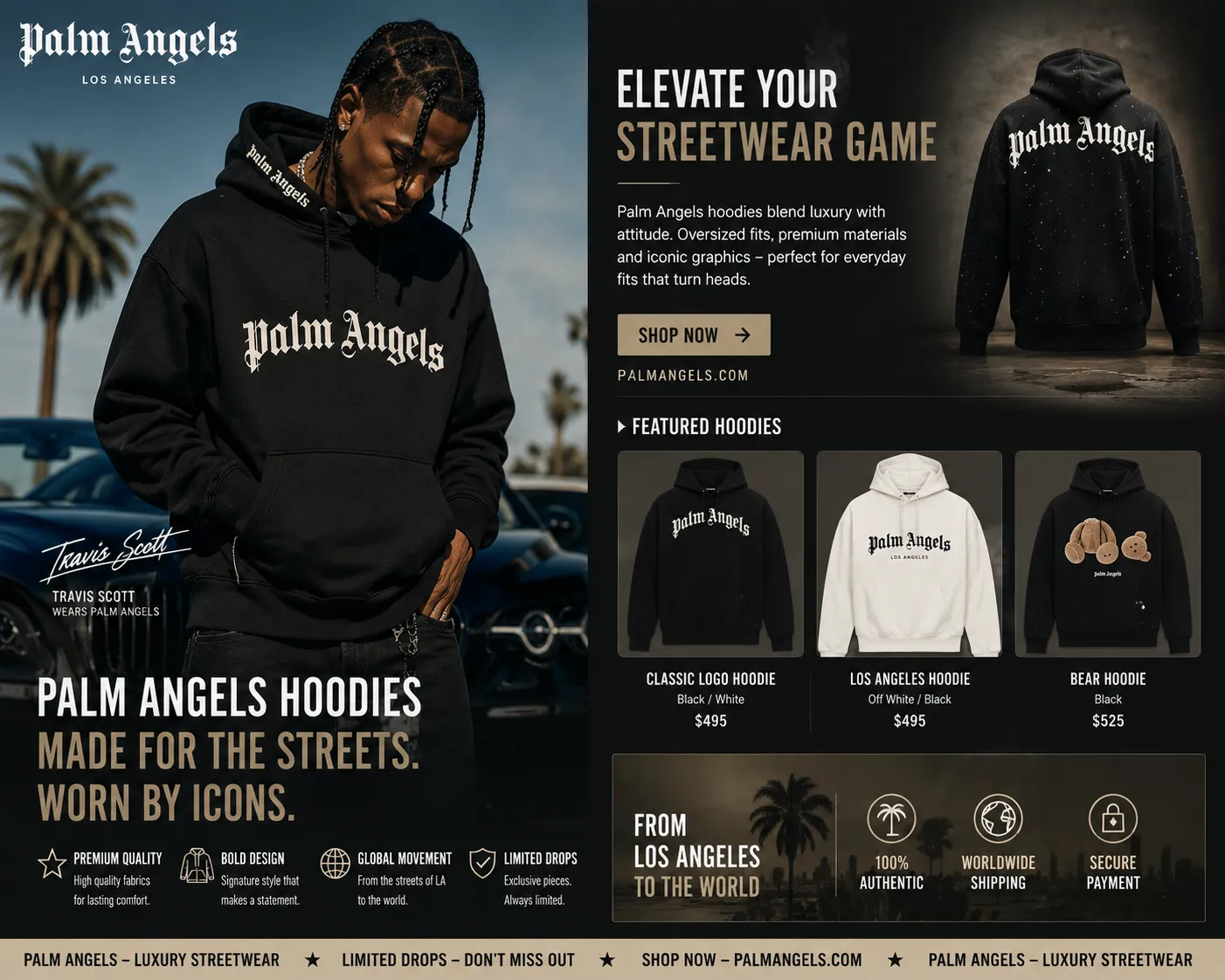 Palm Angels Hoodie Outfit Ideas for Everyday Streetwear