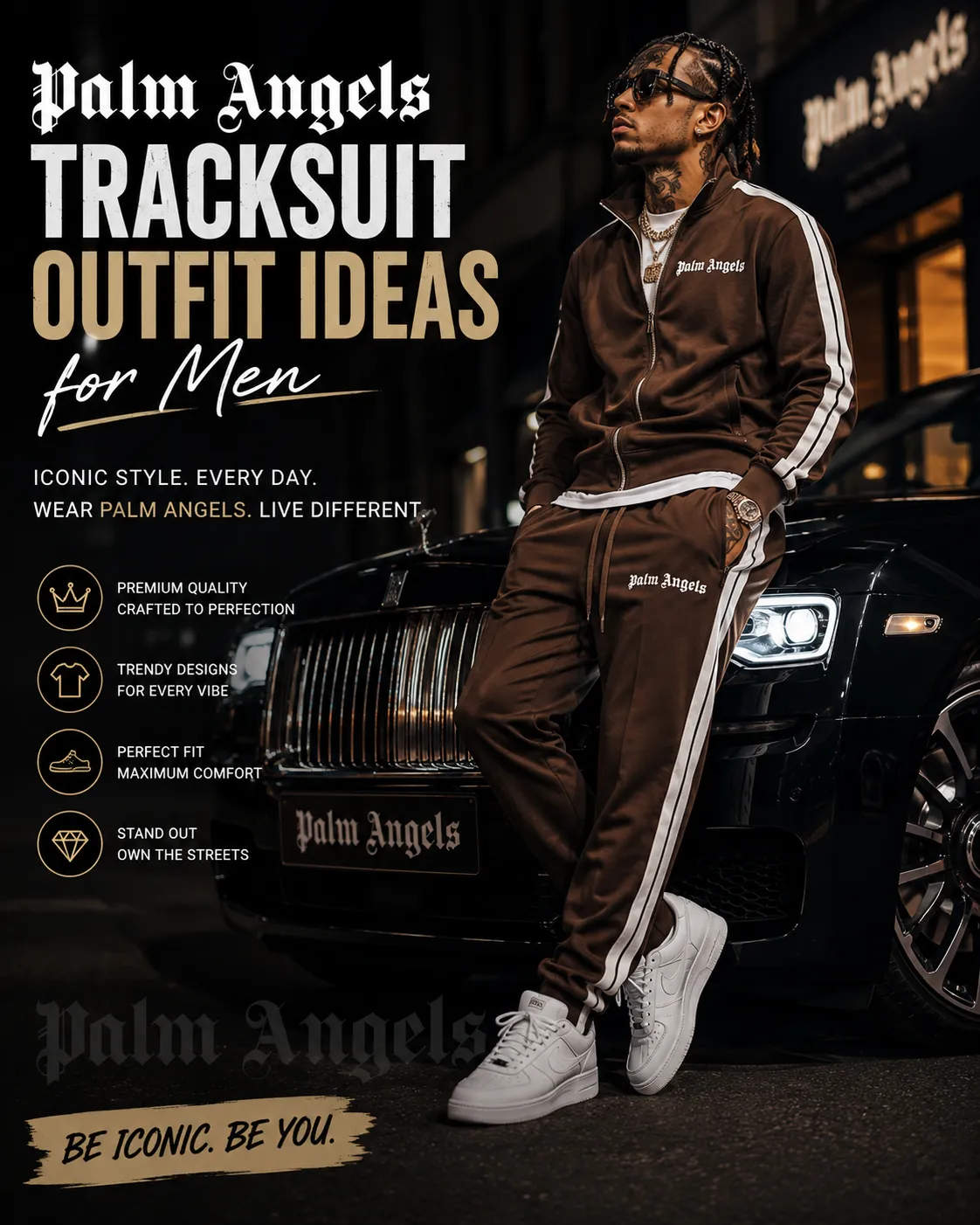 Palm Angels Tracksuit Outfit Ideas for Men