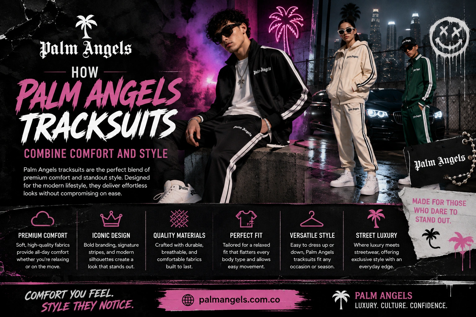 How Palm Angels Tracksuits Combine Comfort and Style